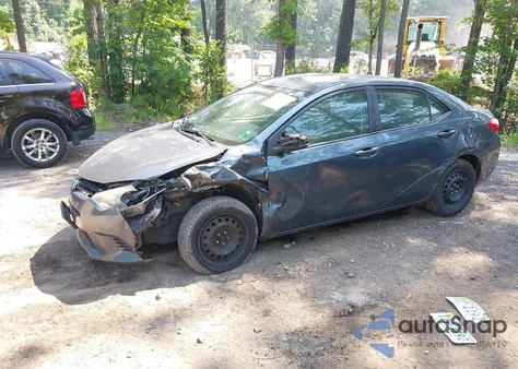 2015 Toyota Corolla Le из США, поврежденный, VIN 2T1BURHE3FC355969